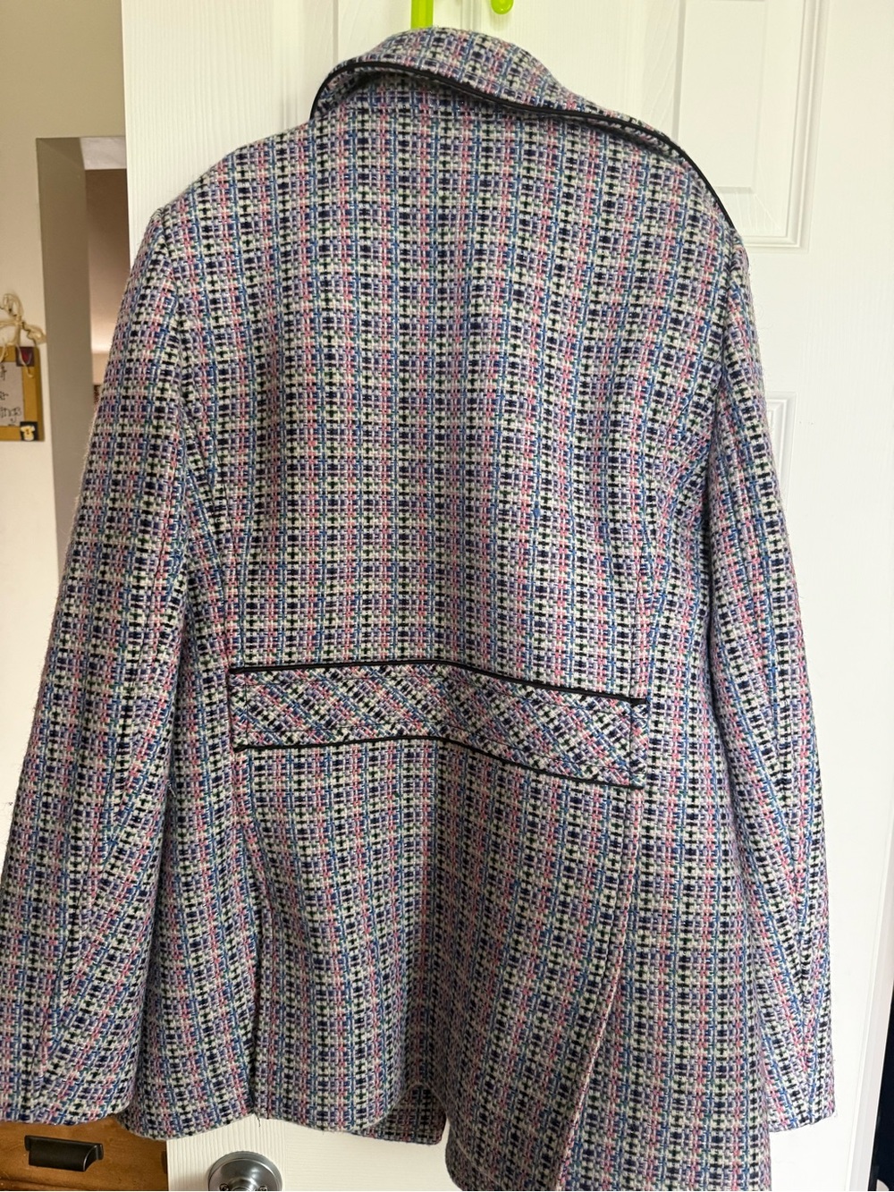 Coach Women's Multicolor Tweed Double-Breasted Peacoat - Picture 5 of 5
